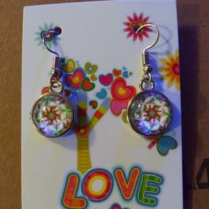 Handmade cabochon earrings